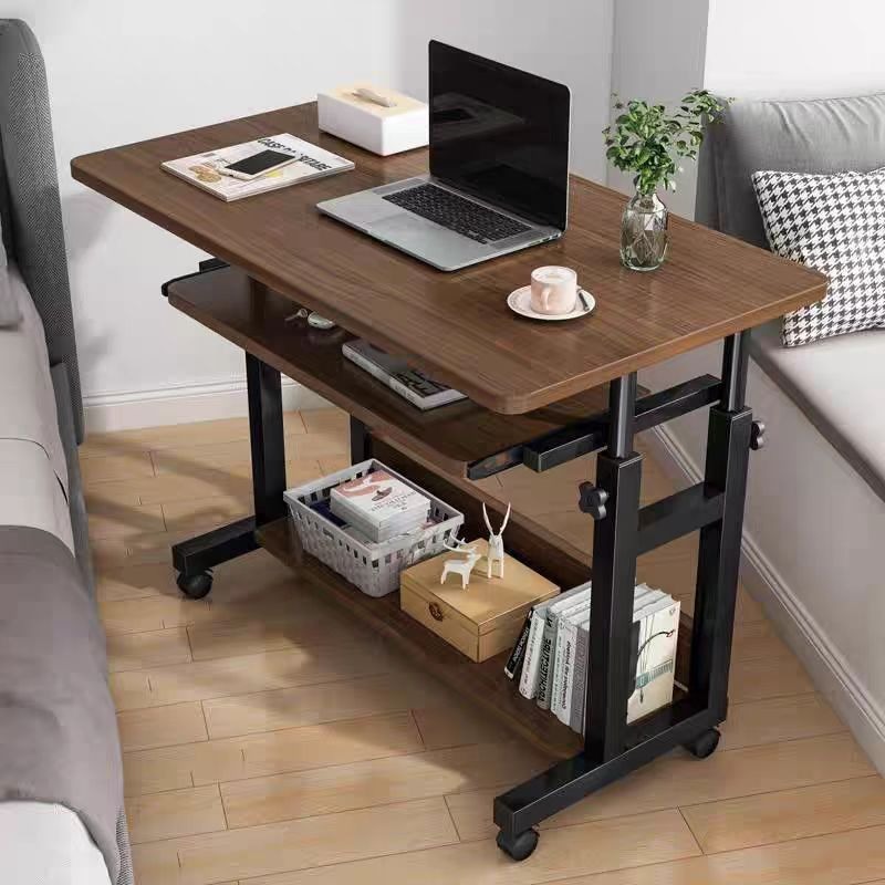 Desk Setup Wood - Przenośny mały stolik, stolik nocny, sypialnia,