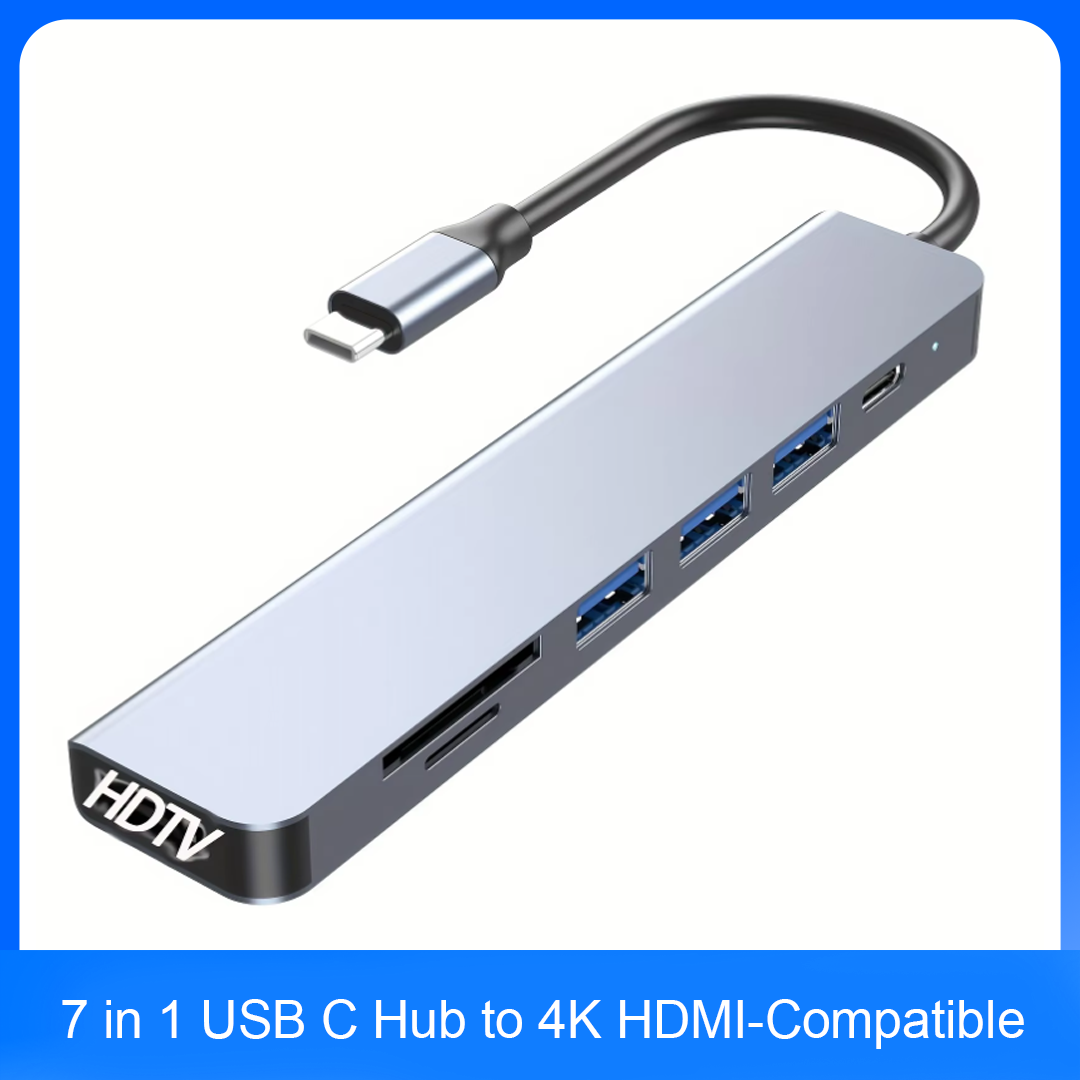 Desk Setup Usb Hub - Hub USB-C 7 w 1 z
