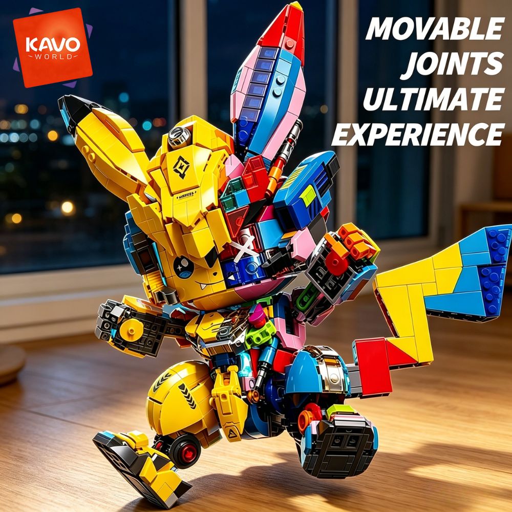 Desk Setup Build - KAVOWORLD 1505 elementów Mechaniczna Mysz Mecha