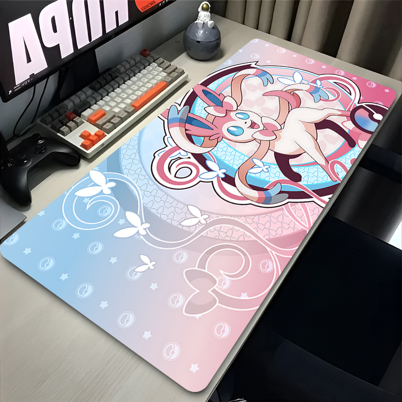 Desk Setup Rug - Duża Różowa Urocza Podkładka Pod Mysz