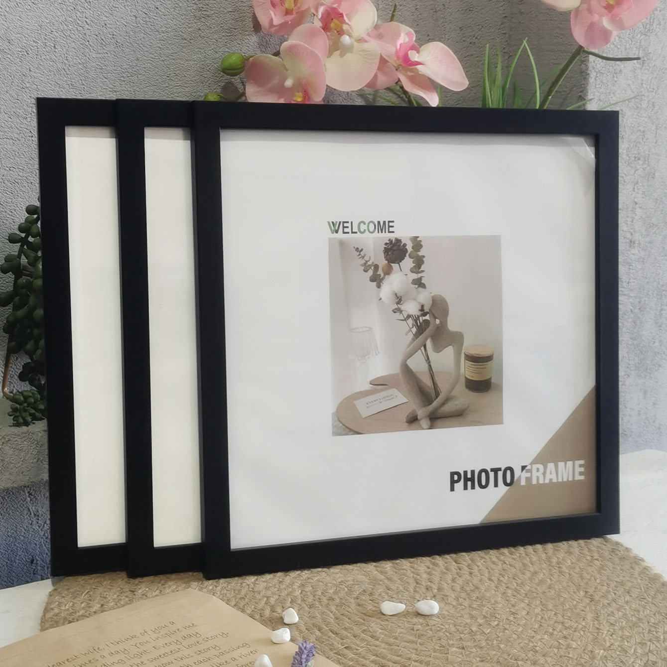 3 szt. Drewniane kwadratowe ra – Desk Setup Photo recenzja i cena