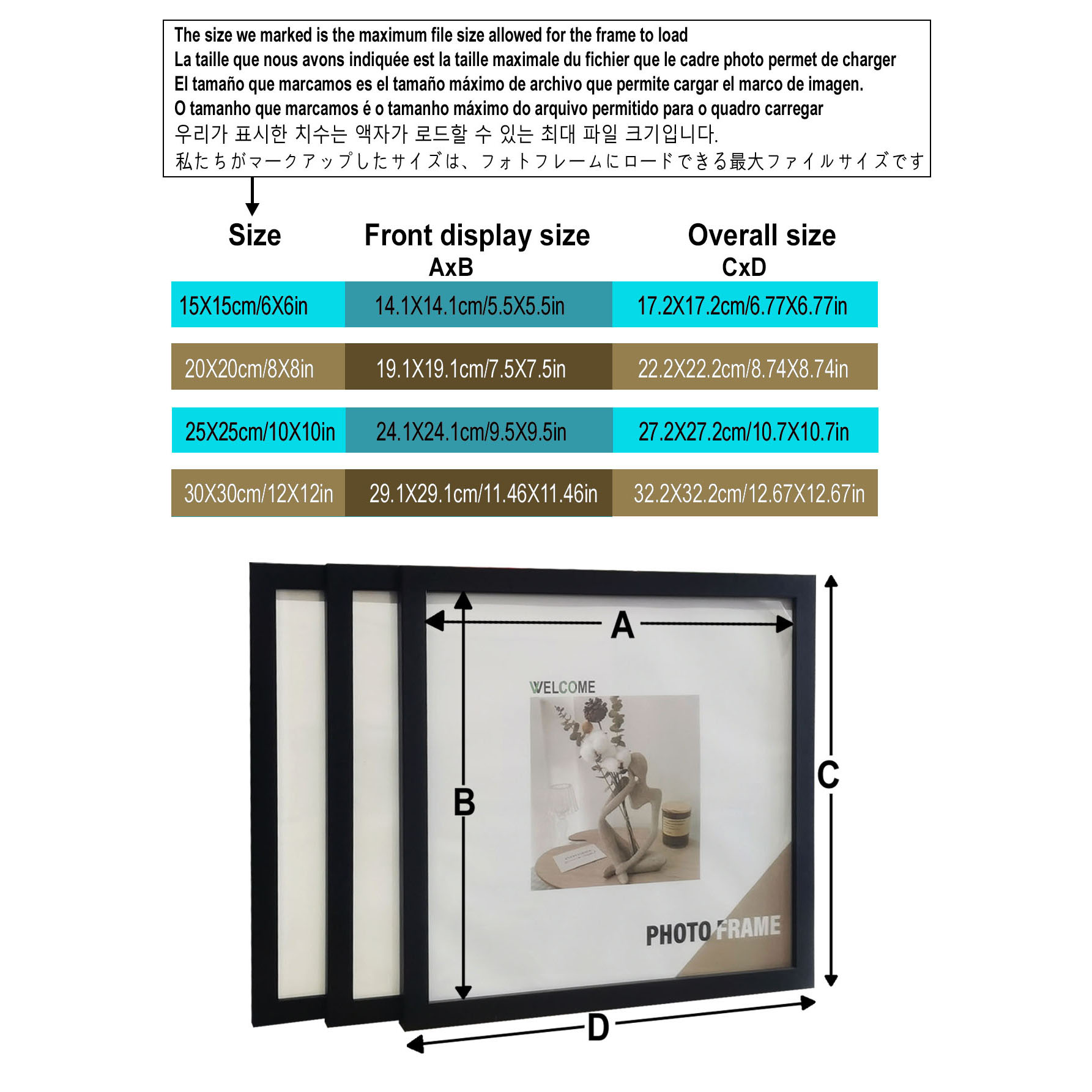 3 szt. Drewniane kwadratowe ra – Desk Setup Photo recenzja i cena