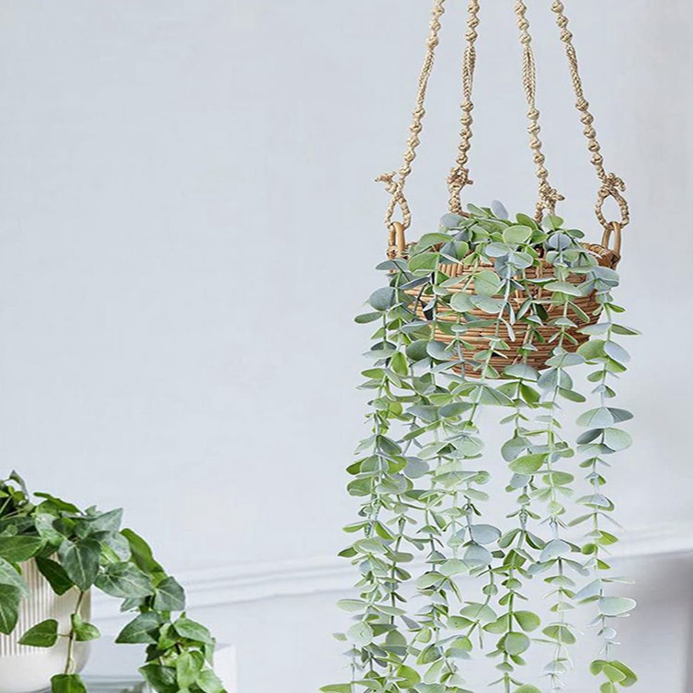 Sztuczna bluszcz, wisząca euka – Desk Setup Plants recenzja i cena