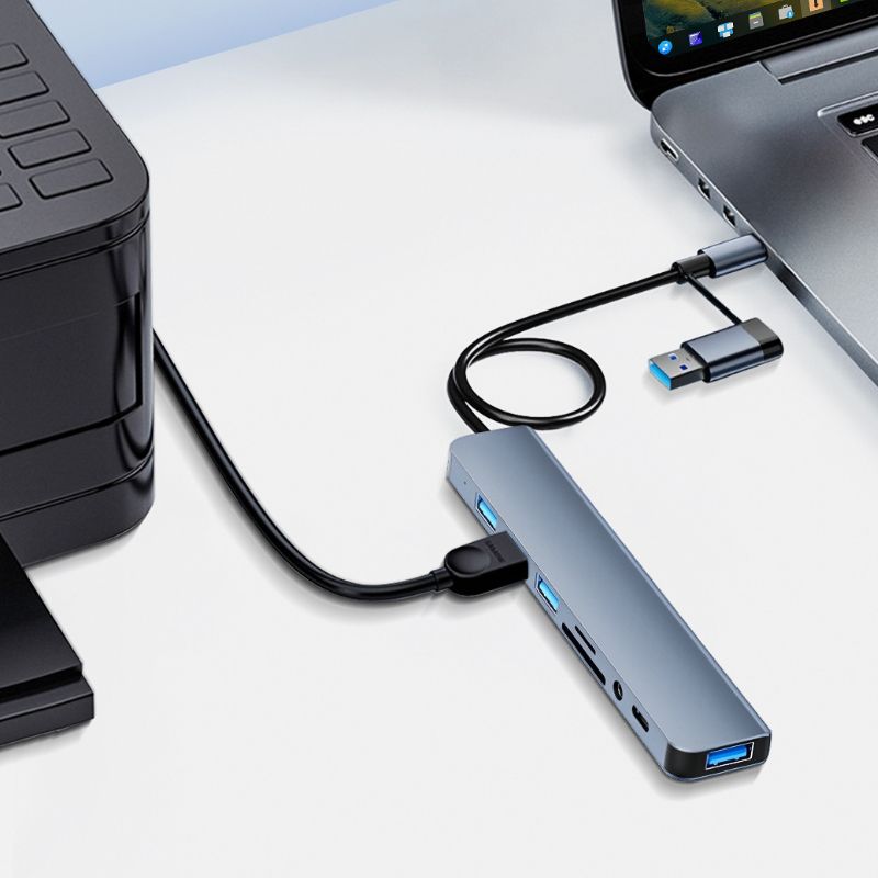 Rozgałęźnik USB C 8 w 2, Hub U – Desk Setup Usb Hub recenzja i cena