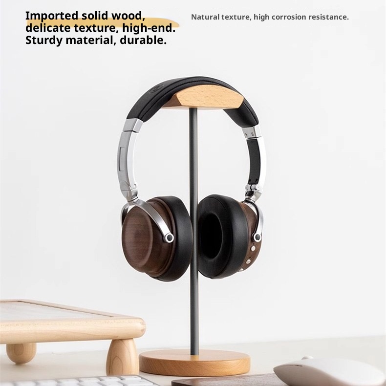 Stojak na słuchawki z drewna o – Desk Setup Wood recenzja i cena