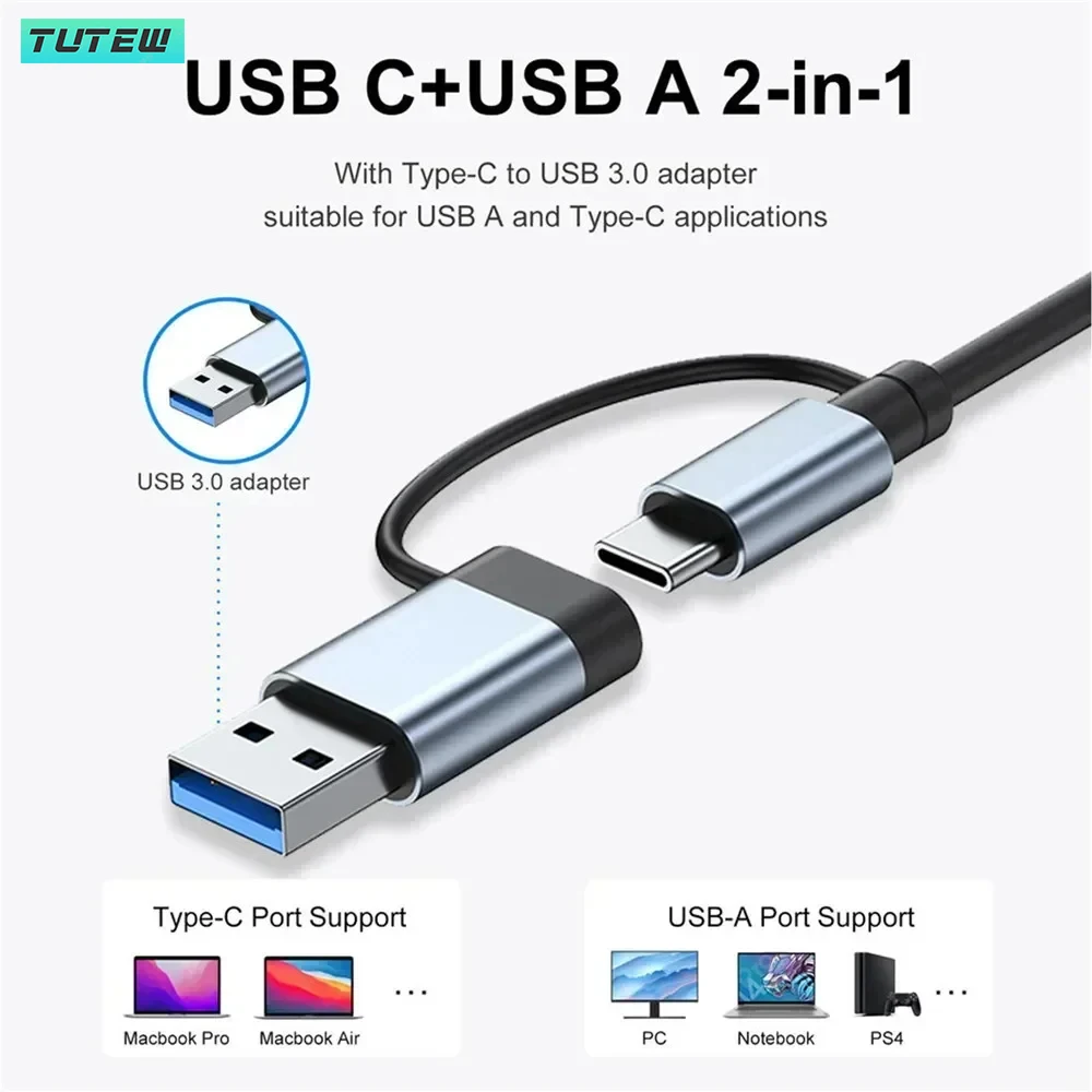 Hub USB-C 8 w 1 Rozdzielacz US – Desk Setup Usb Hub recenzja i cena