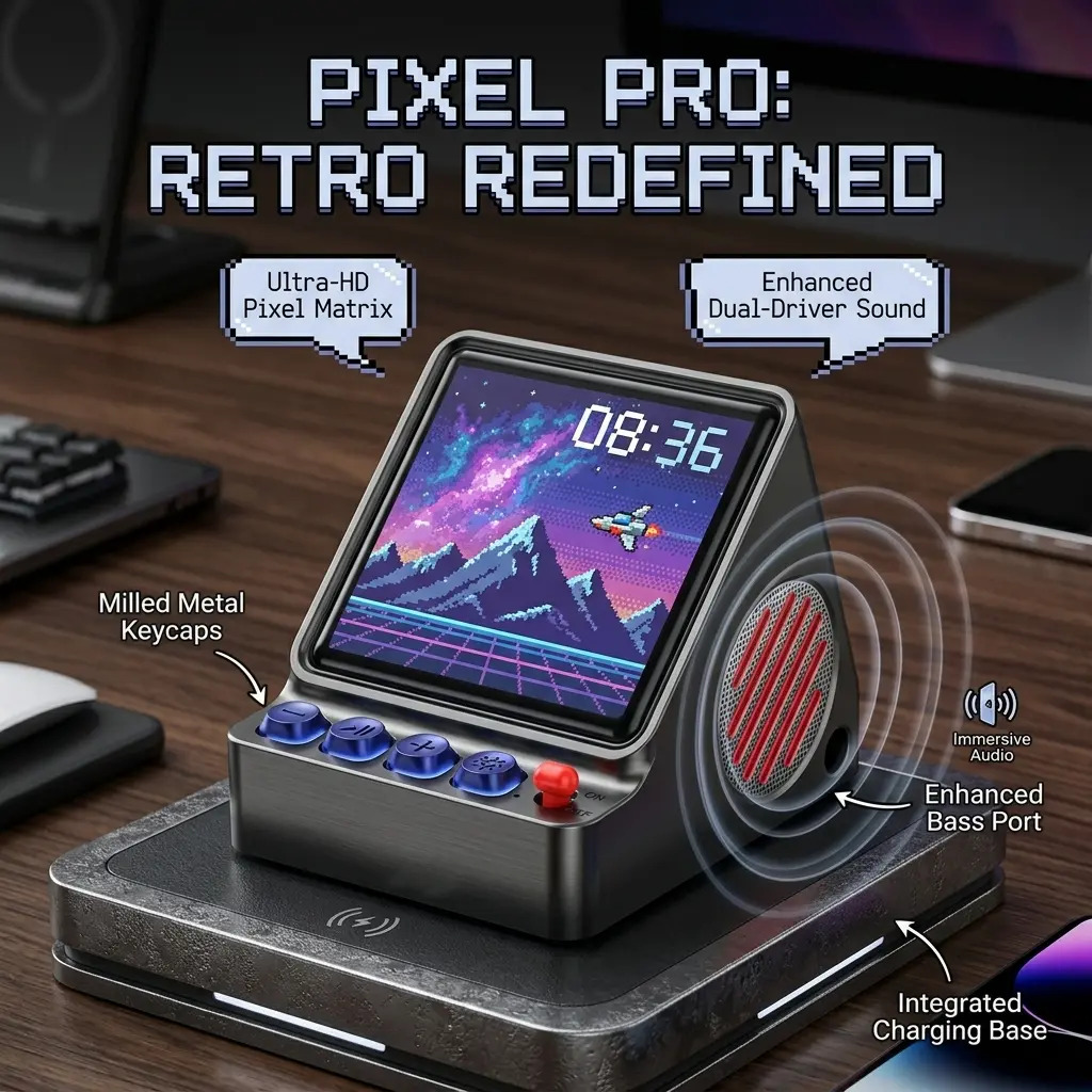 Przenośny głośnik LED z progra – Desk Setup Diy recenzja i cena