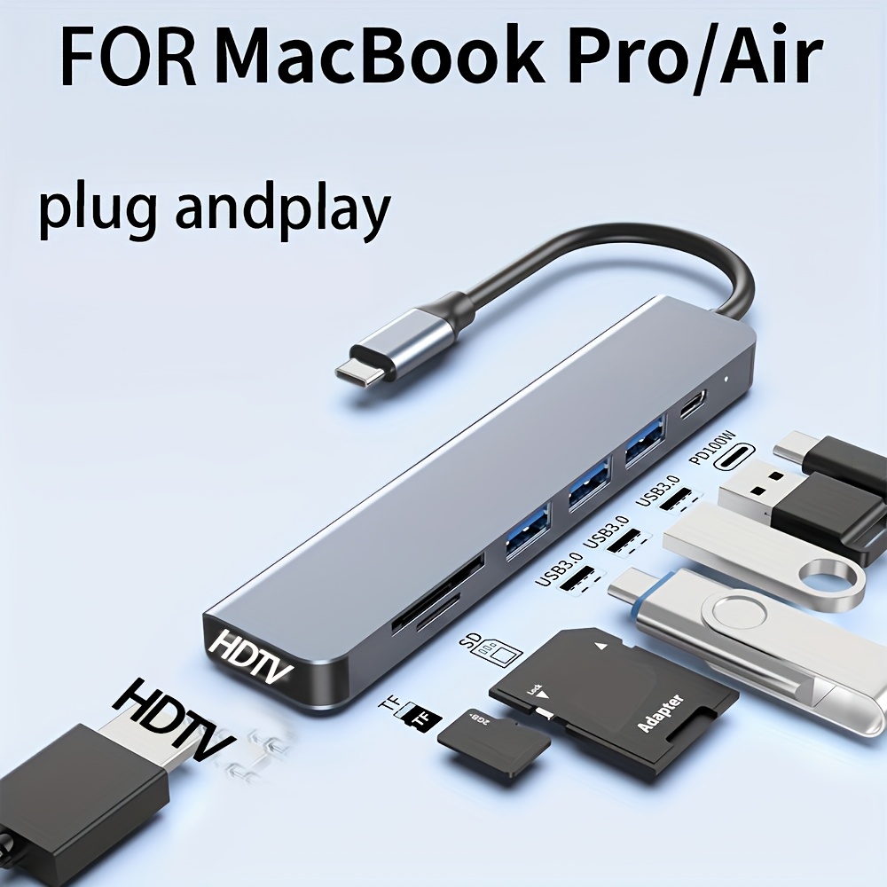Hub USB-C 7 w 1 z wyjściem HDM – Desk Setup Usb Hub recenzja i cena
