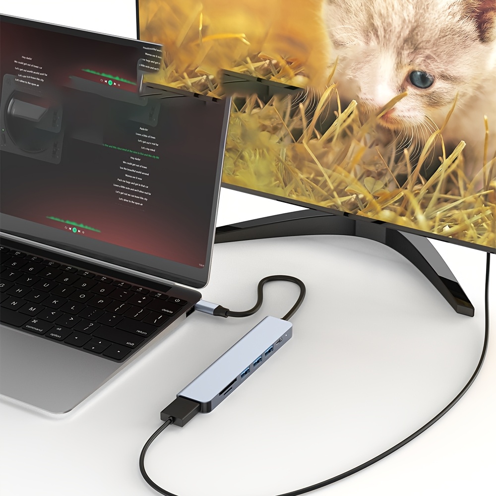 Hub USB-C 7 w 1 z wyjściem HDM – Desk Setup Usb Hub recenzja i cena