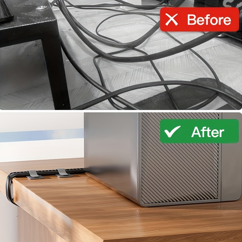 Opaski kablowe wielokrotnego u – Desk Setup Accessories Aesthetic recenzja i cena