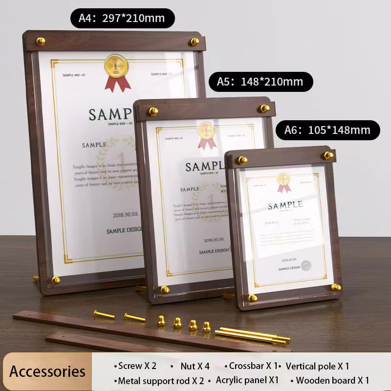 Stojak na menu z akrylu imituj – Desk Setup Wood recenzja i cena