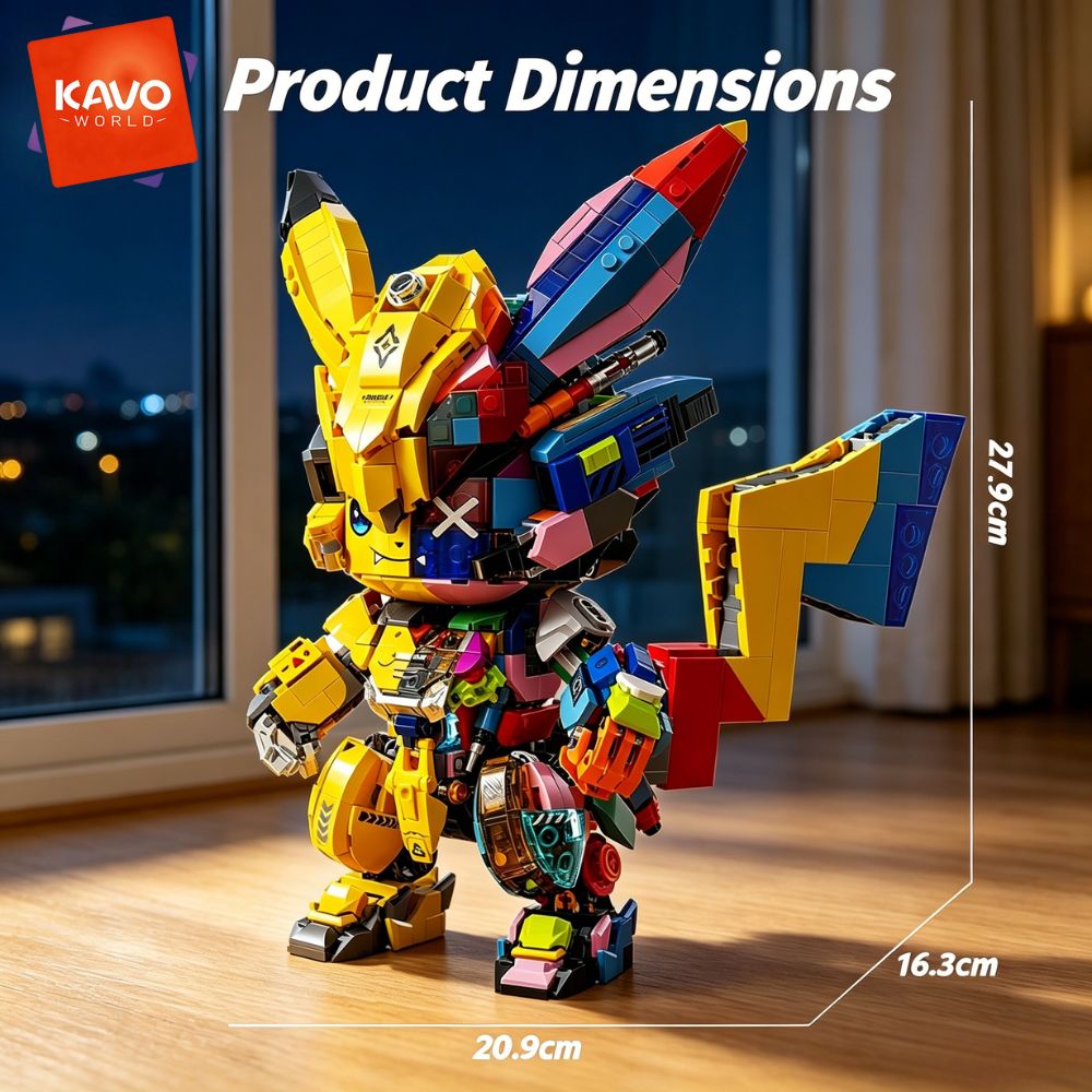 KAVOWORLD 1505 elementów Mecha – Desk Setup Build recenzja i cena