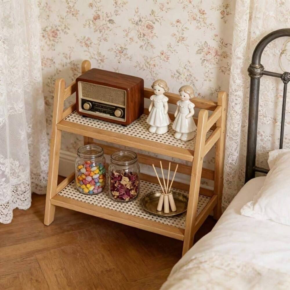 Dwupoziomowy bambusowy regał d – Desk Setup Wood recenzja i cena