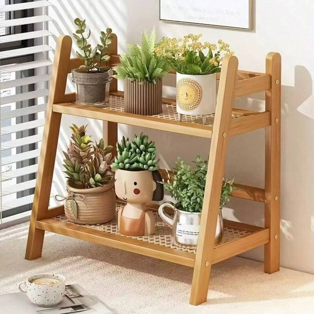 Dwupoziomowy bambusowy regał d – Desk Setup Wood recenzja i cena