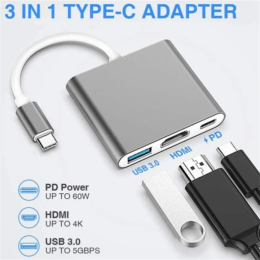 Adapter USB C HUB 3-w-1 z wiel – Desk Setup Usb Hub recenzja i cena