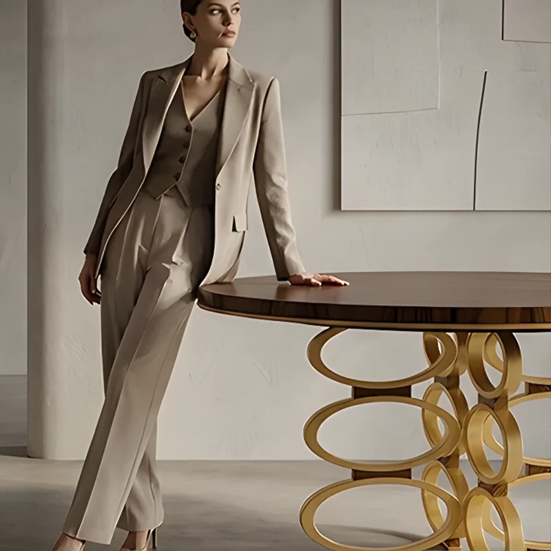 Luksusowy Okrągły Stół do Jada – Desk Setup Wood recenzja i cena