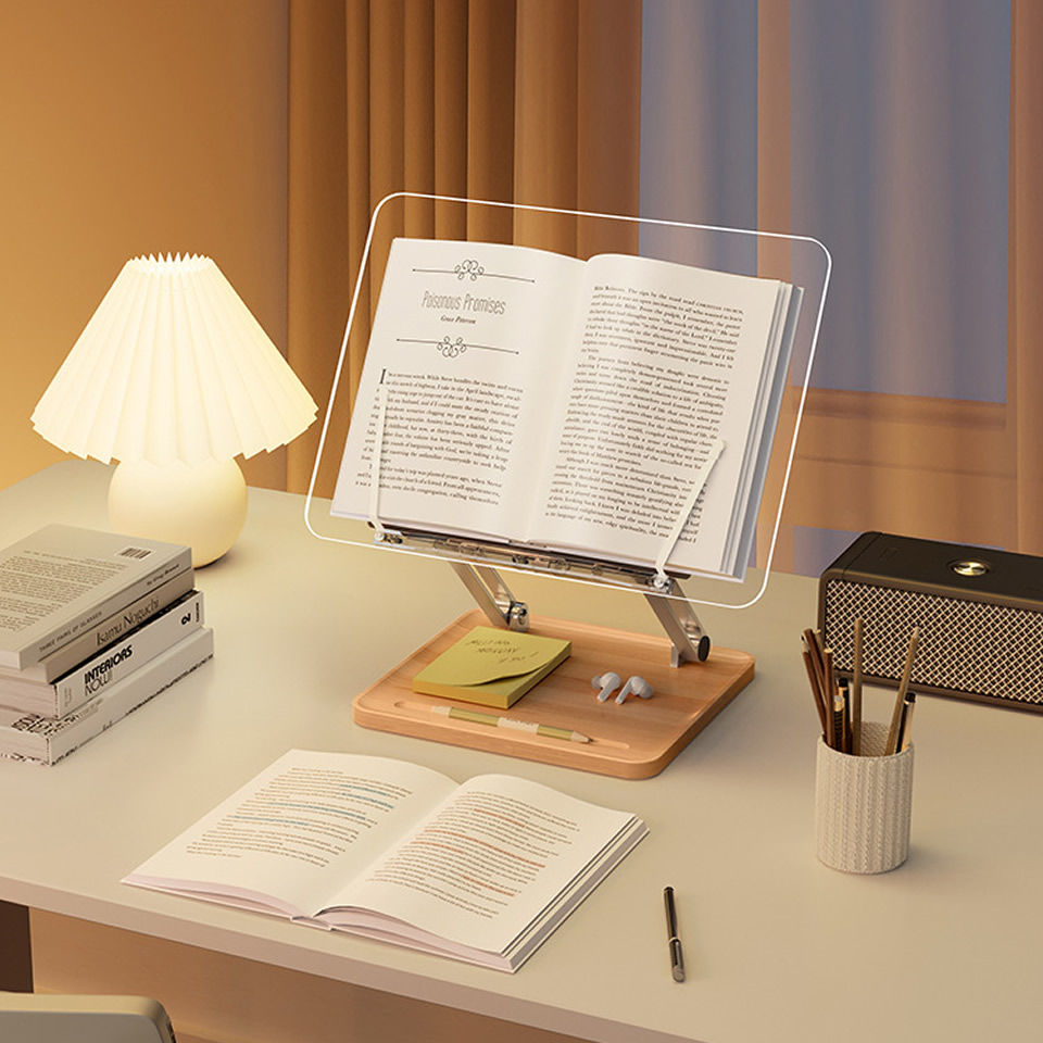 Drewniany stojak do czytania z – Desk Setup Wood recenzja i cena