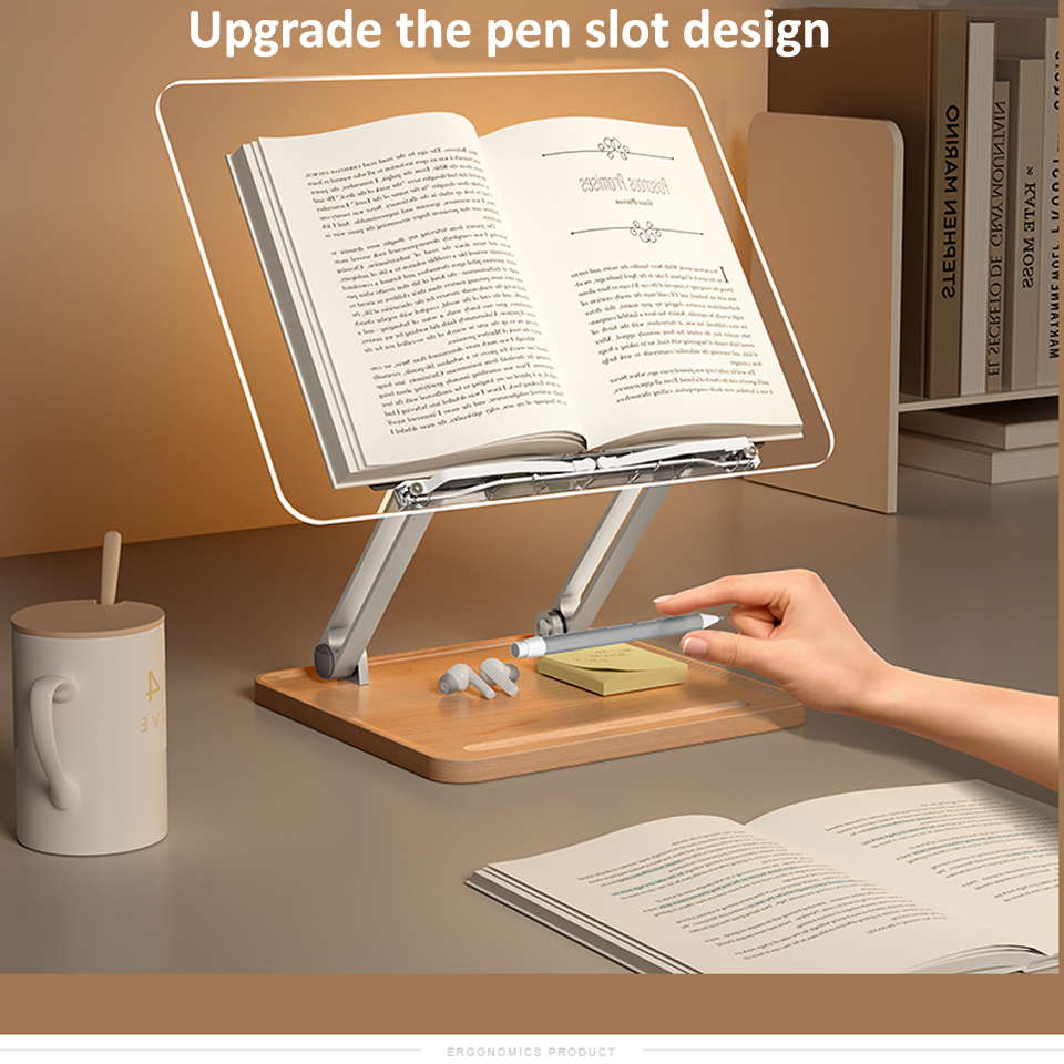 Drewniany stojak do czytania z – Desk Setup Wood recenzja i cena