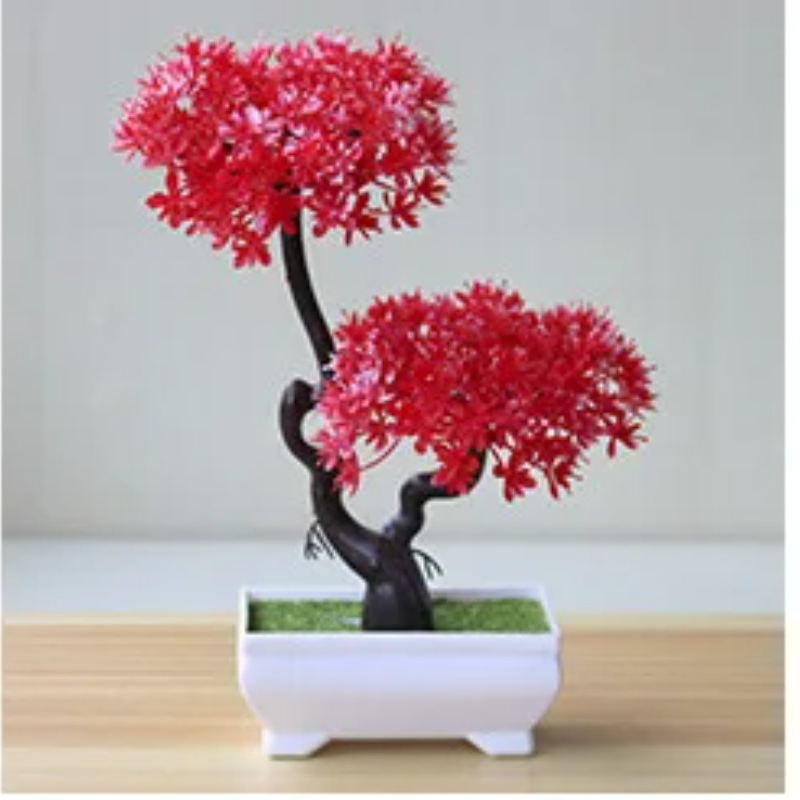 Sztuczne małe drzewka, rośliny – Desk Setup Plants recenzja i cena
