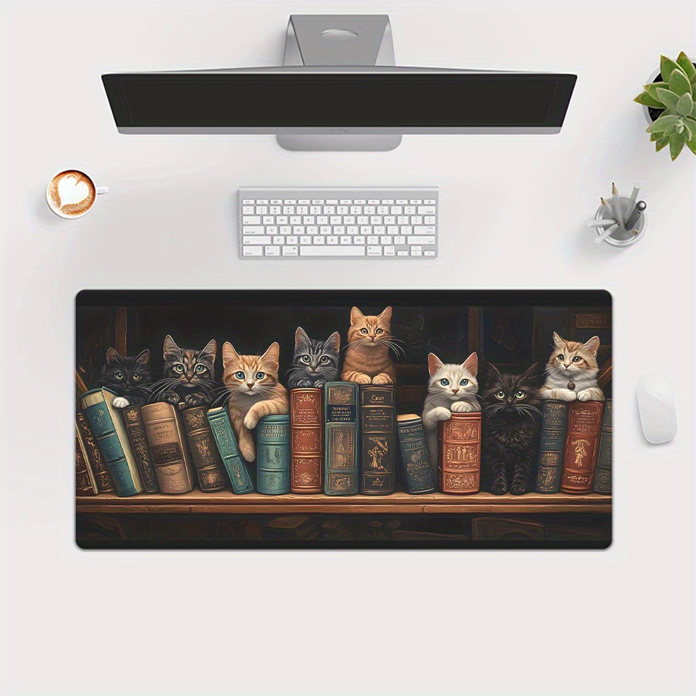 Podkładka pod mysz z uroczymi  – Desk Setup Books recenzja i cena