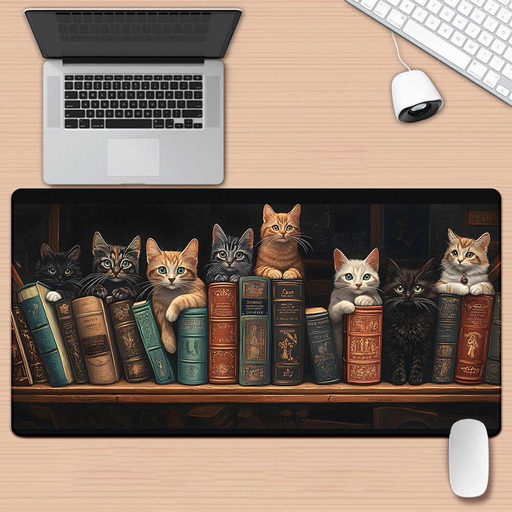 Podkładka pod mysz z uroczymi  – Desk Setup Books recenzja i cena