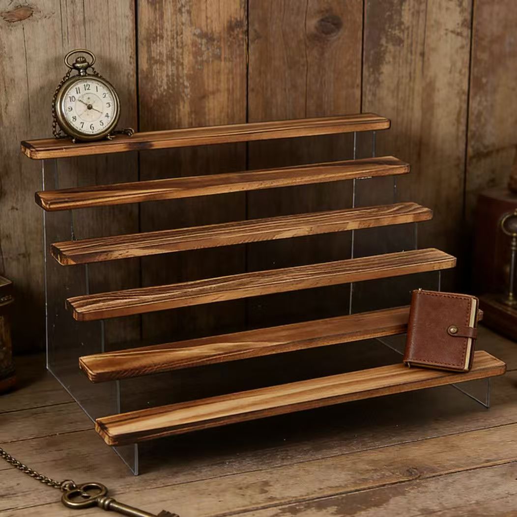 Stojak ekspozycyjny z opalonym – Desk Setup Wood recenzja i cena