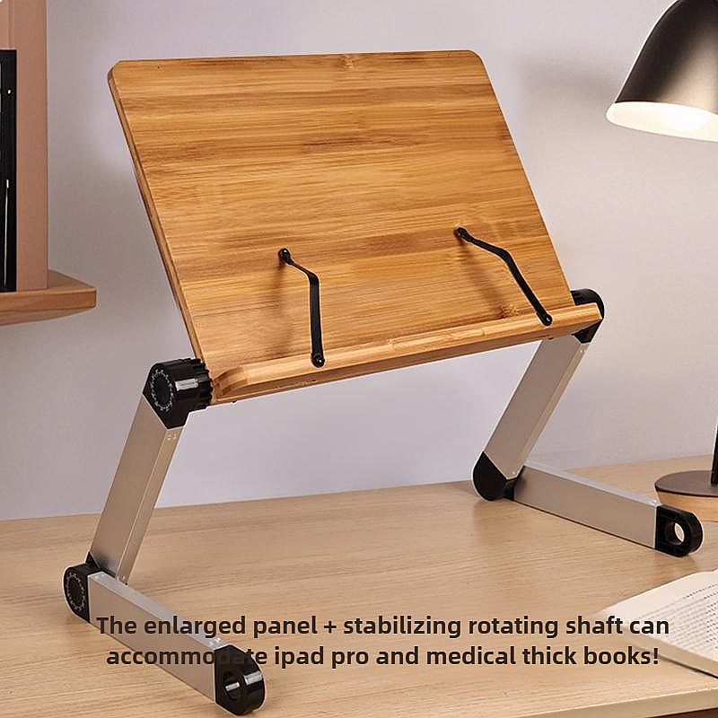 Regulowany bambusowy stolik do – Desk Setup Books recenzja i cena