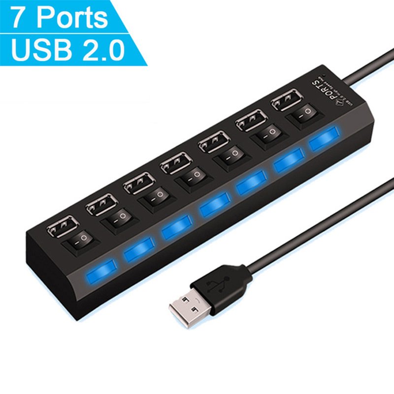 Rozdzielacz USB 2.0 z 7 portam – Desk Setup Usb Hub recenzja i cena