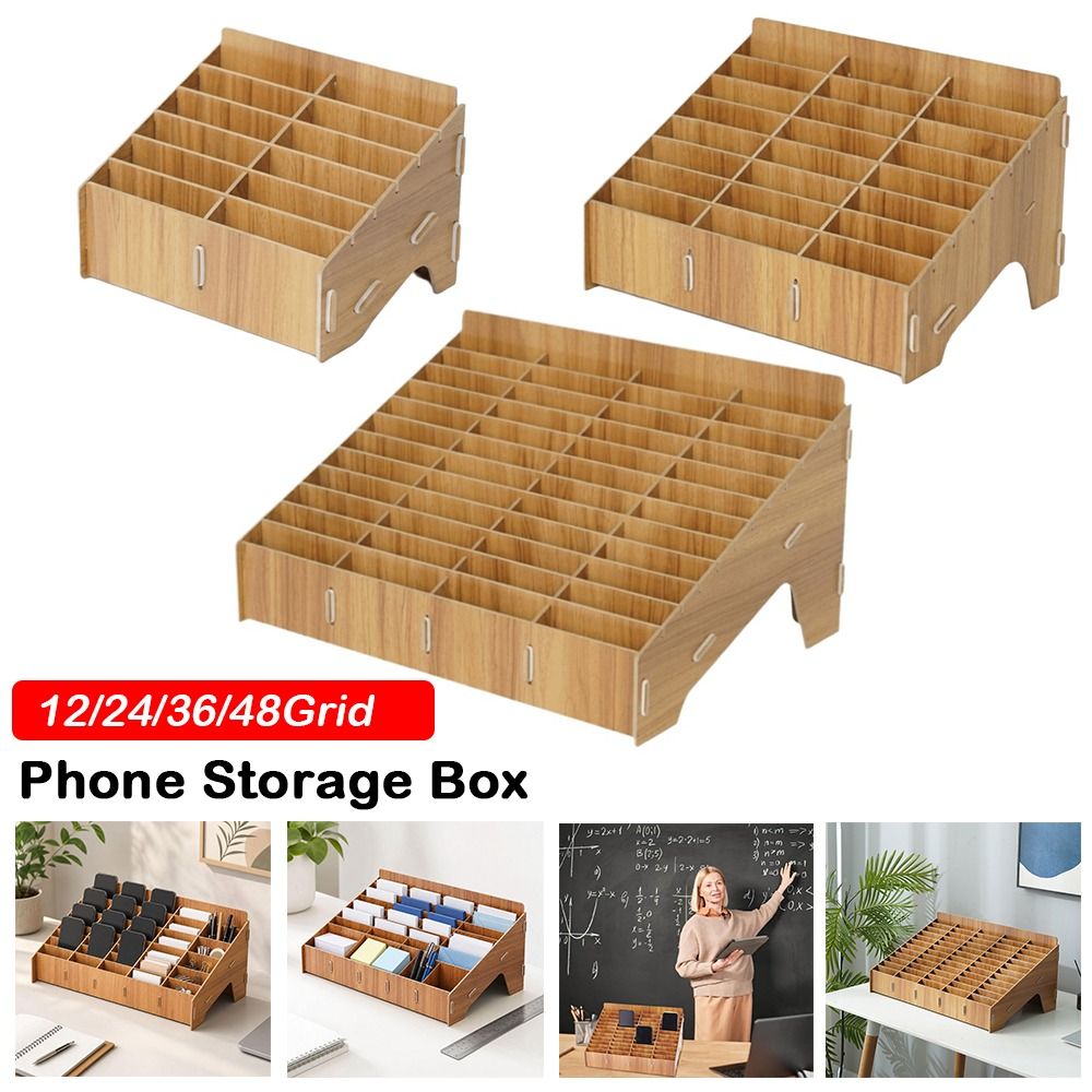 Pudełko na telefony z 12/24/36 – Desk Setup Wood recenzja i cena