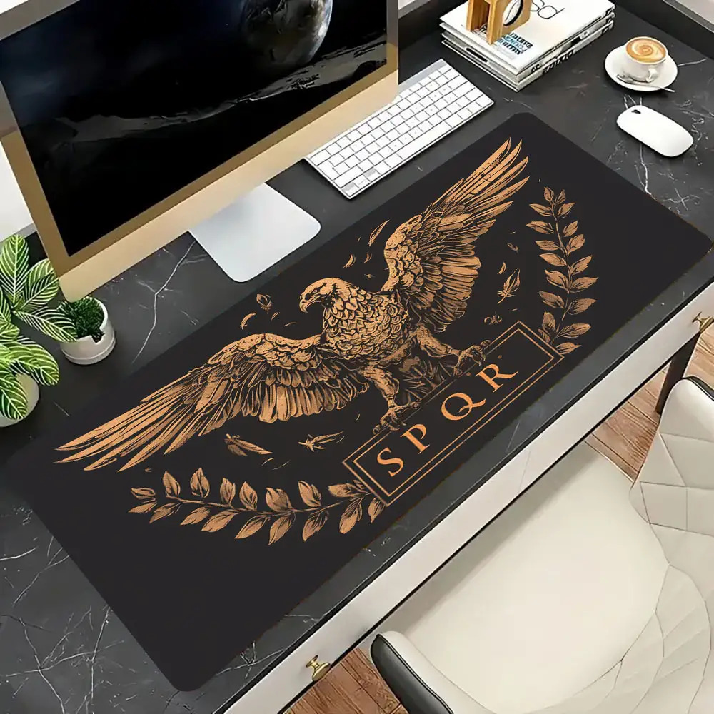 Złoto-brązowa czarna mata na b – Desk Setup Brown recenzja i cena