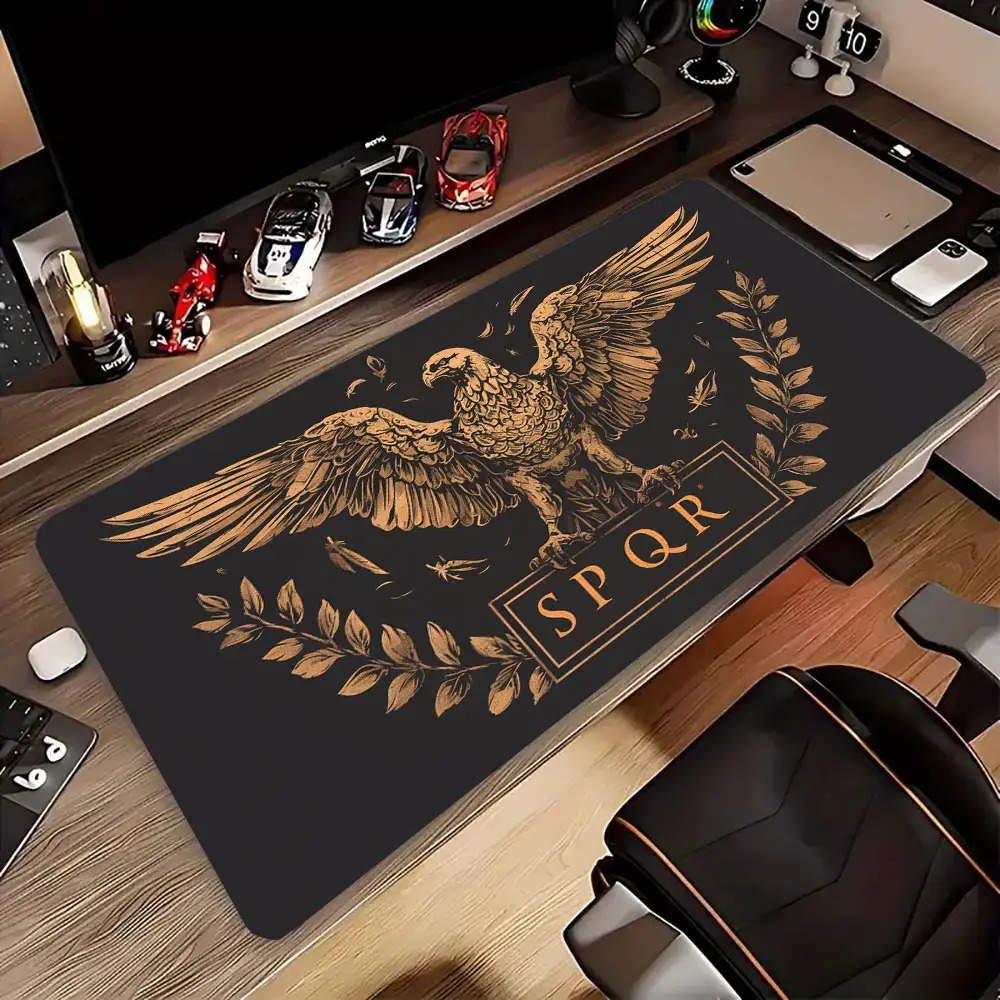 Złoto-brązowa czarna mata na b – Desk Setup Brown recenzja i cena