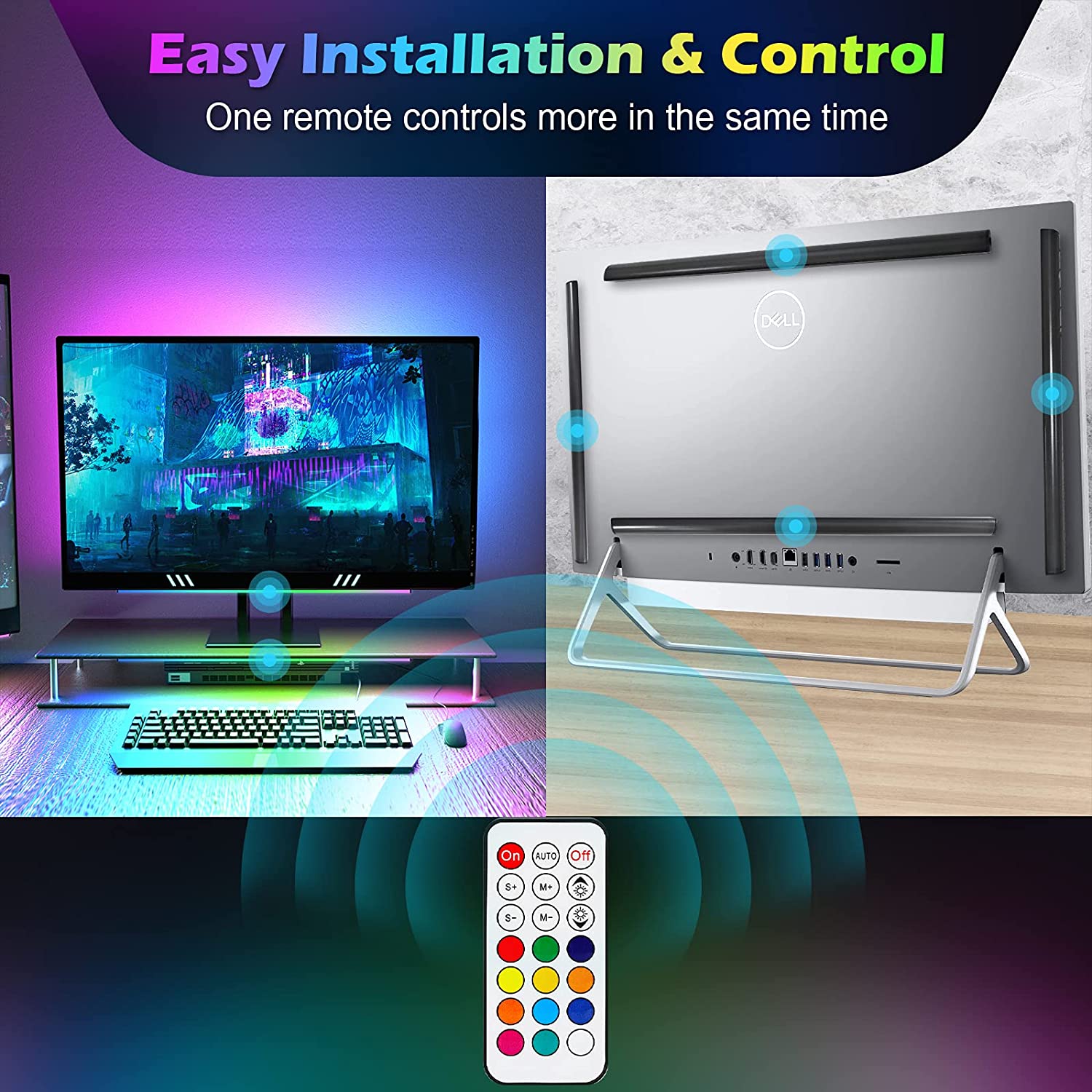Pod monitorem Listwa świetlna  – Desk Setup Diy recenzja i cena